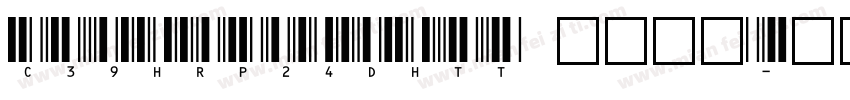 C39HrP24DhTt 条码字体字体转换